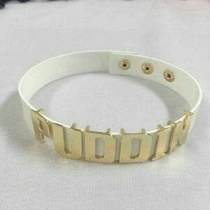 Harley quinn puddin collar choker necklace